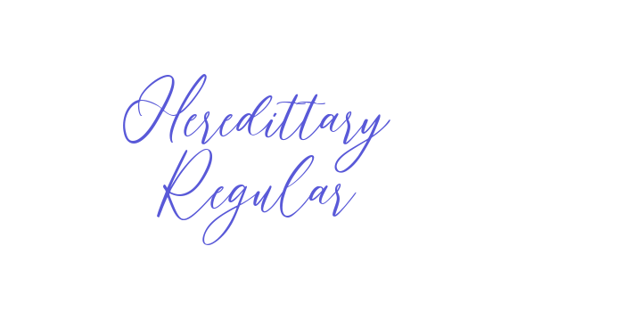 Heredittary Regular Font Download