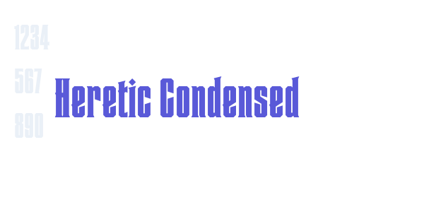 Heretic Condensed font free