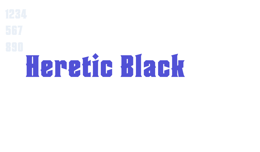 Heretic Black-font-download