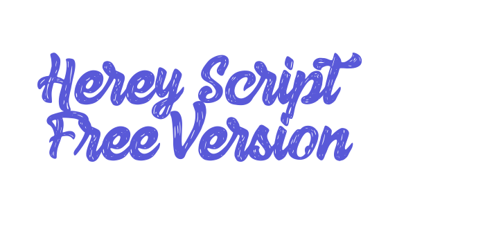 Herey Script Free Version Font Download