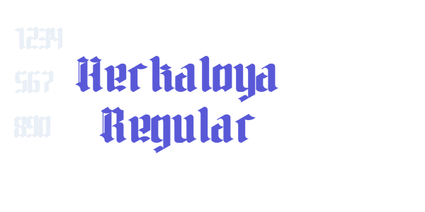 Herkaloya Regular font free