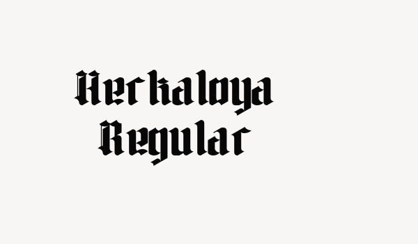 Herkaloya Regular Font