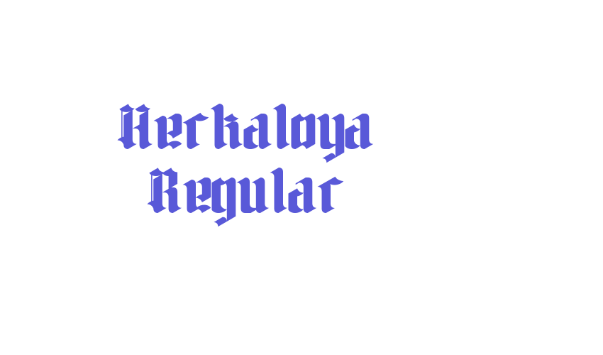 Herkaloya Regular Font Download