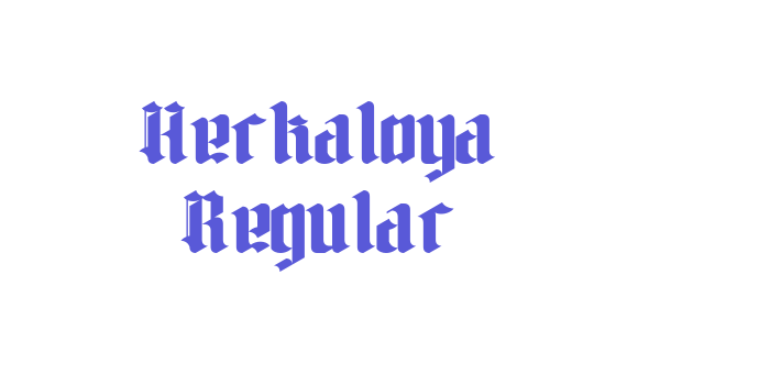 Herkaloya Regular Font Download