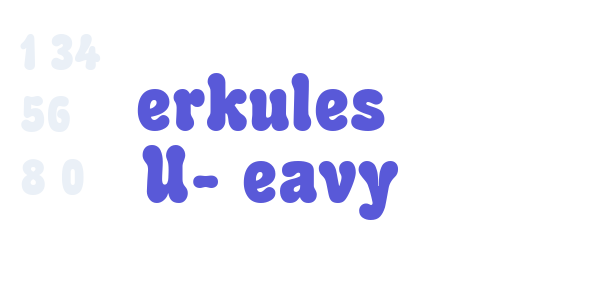 Herkules RMU-Heavy font free