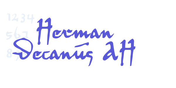 Herman Decanus AH font free