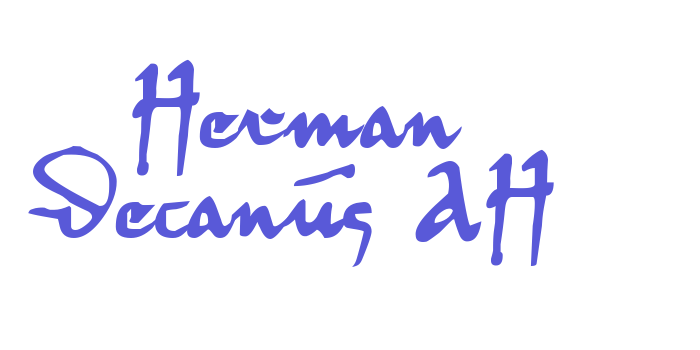 Herman Decanus AH Font