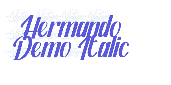 Hermando Demo Italic font free