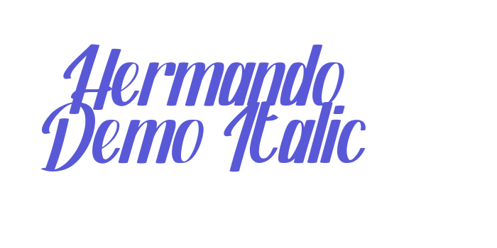 Hermando Demo Italic Font Download