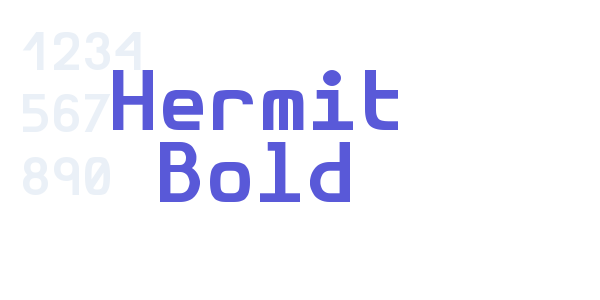 Hermit Bold font free