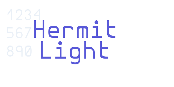 Hermit Light font free