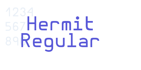 Hermit Regular font free