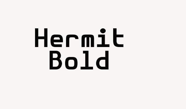 Hermit Bold Font