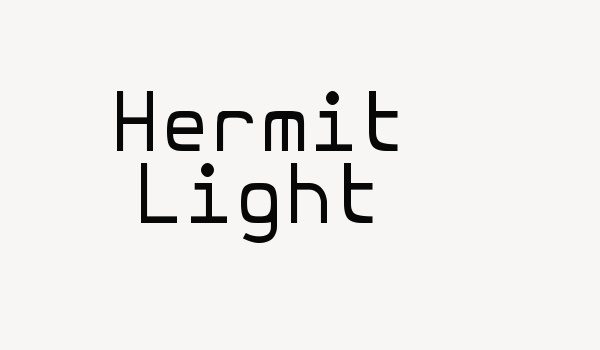 Hermit Light Font