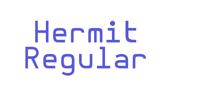 Hermit Regular Font