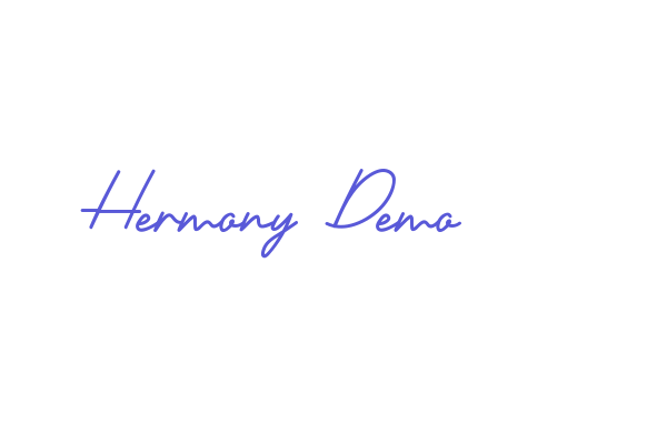 Hermony Demo Font