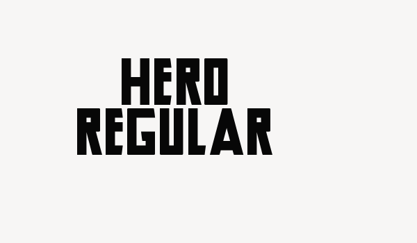 Hero Regular Font