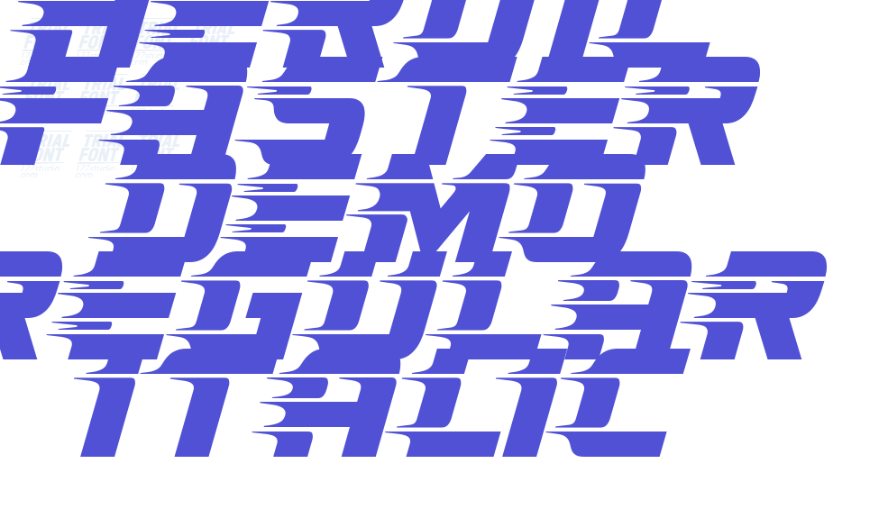 Heroic Faster Demo Regular Italic-font-download