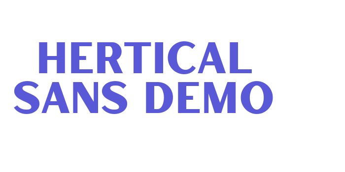 Hertical Sans Demo Font Download