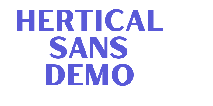 Hertical Sans Demo Font