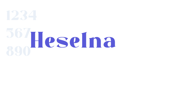 Heselna font free