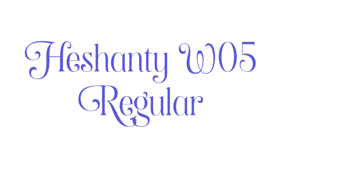 Heshanty W05 Regular Font