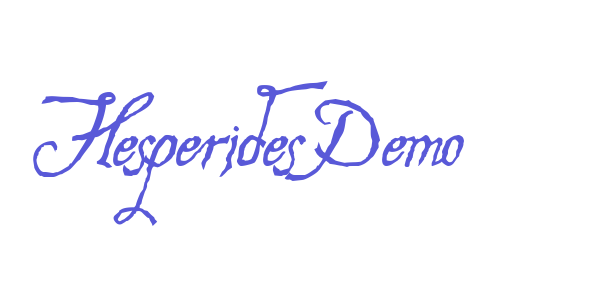 Hesperides Demo font free