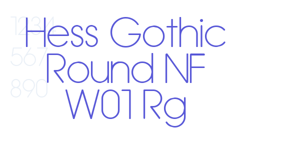 Hess Gothic Round NF W01 Rg font