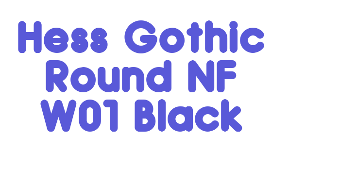 Hess Gothic Round NF W01 Black Font Download