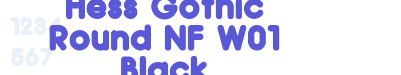 Hess Gothic Round NF W01 Black-related font