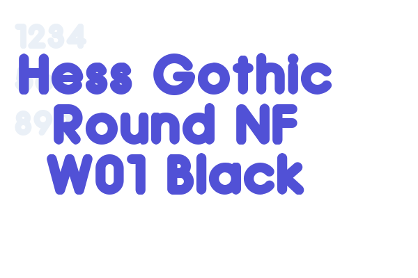 Hess Gothic Round NF W01 Black