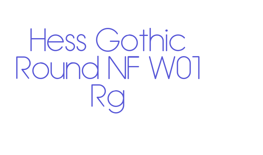 Hess Gothic Round NF W01 Rg Font Download