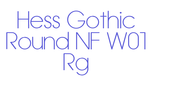 Hess Gothic Round NF W01 Rg Font Download