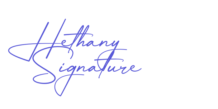 Hethany Signature Font Download