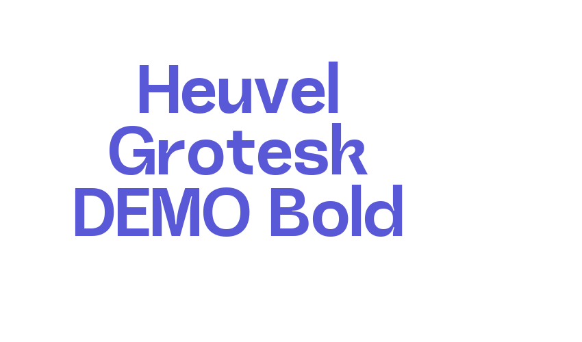 Heuvel Grotesk DEMO Bold Font Download