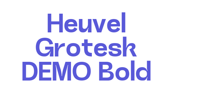 Heuvel Grotesk DEMO Bold Font Download