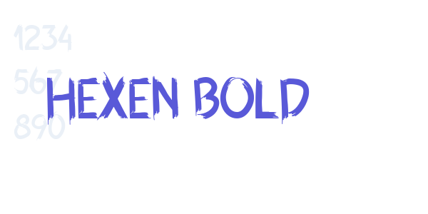 Hexen Bold font free