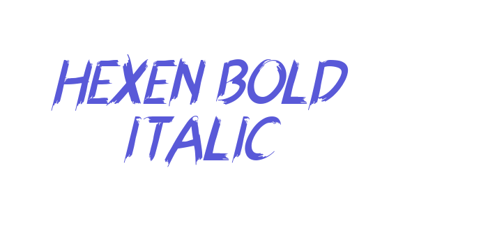 Hexen Bold Italic Font Download