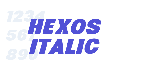 Hexos Italic-font-download