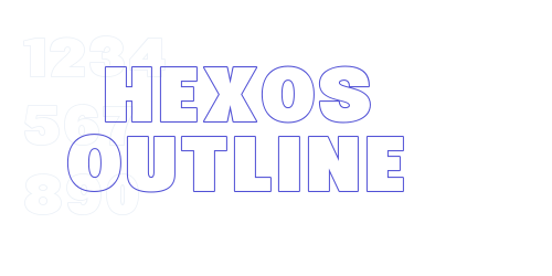 Hexos Outline-font-download