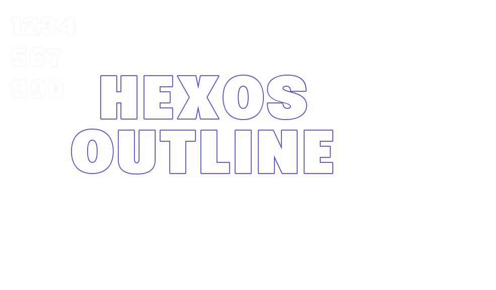 Hexos Outline-font-download