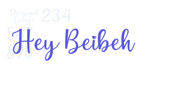 Hey Beibeh font free