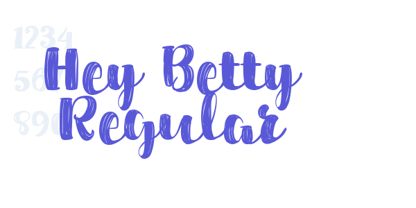 Hey Betty Regular font free