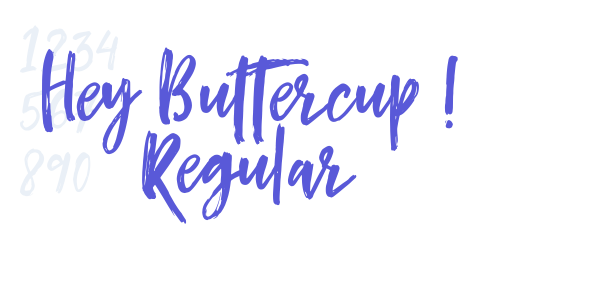 Hey Buttercup! Regular font free