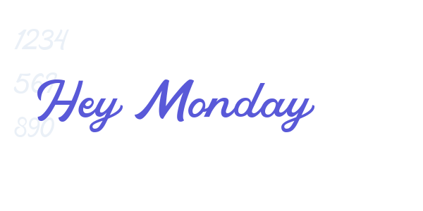 Hey Monday font