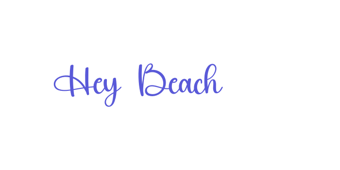 Hey Beach Font Download