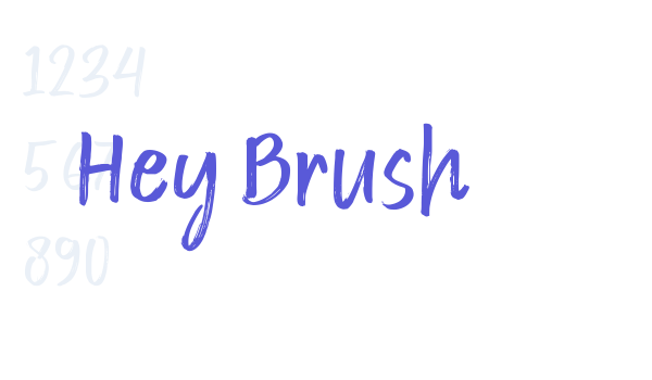 Hey Brush Font