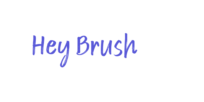 Hey Brush Font