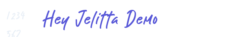 Hey Jelitta Demo font