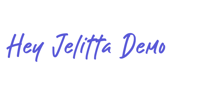 Hey Jelitta Demo Font